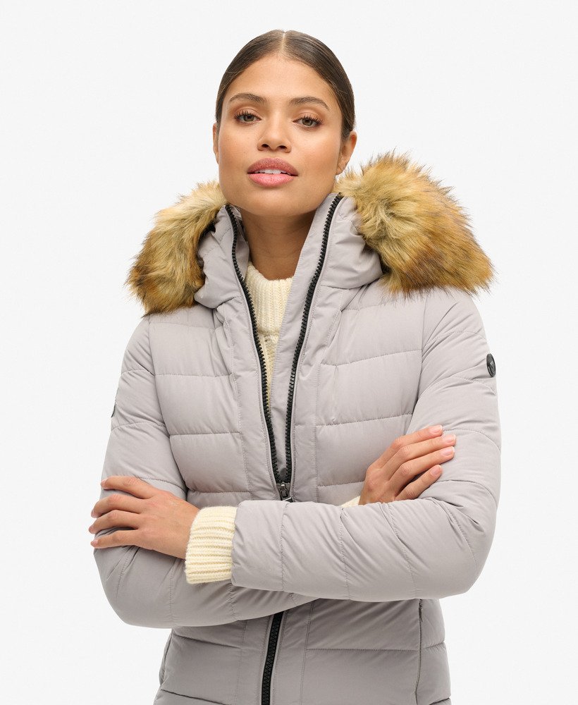 płaszcz puchowy arctic longline w kolorze dove