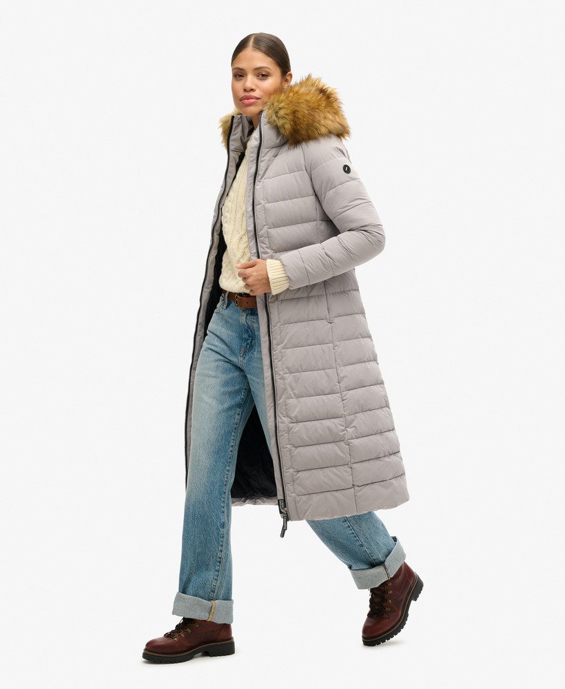płaszcz puchowy arctic longline w kolorze dove