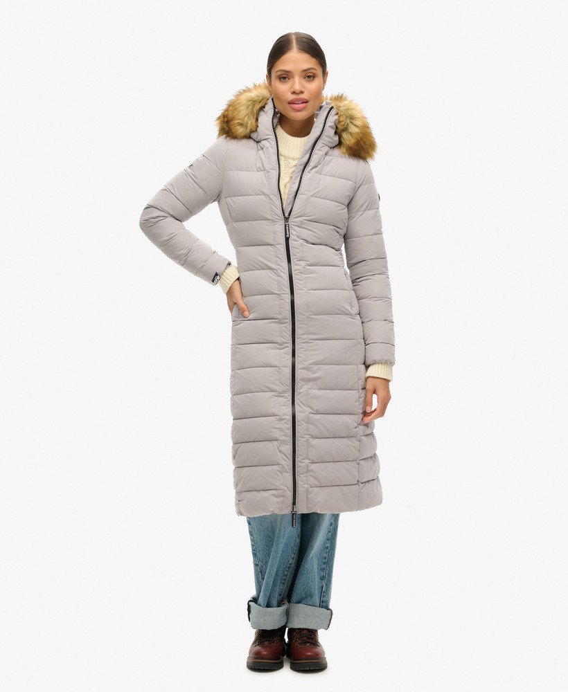 płaszcz puchowy arctic longline w kolorze dove