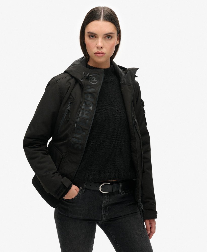 kurtka wiatrówka ultimate sd-windcheater z kapturem w kolorze jet blackblack