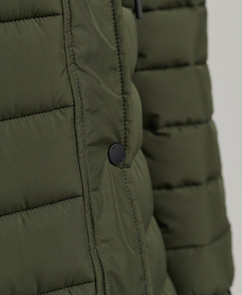 płaszcz fuji super longline w kolorze dark moss