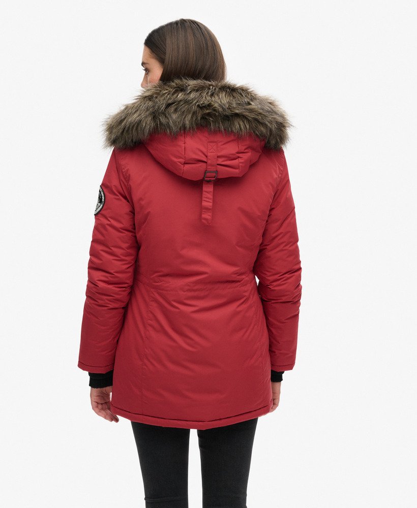 płaszcz parka ashley everest w kolorze czerwonym ceglanym