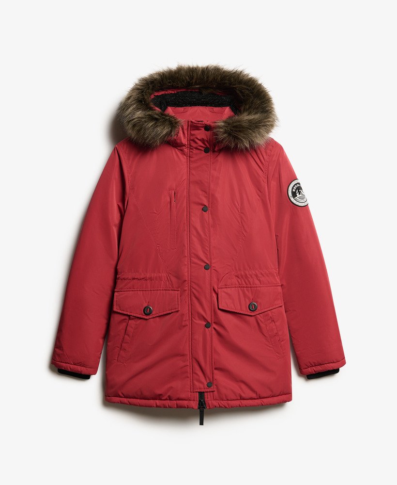 płaszcz parka ashley everest w kolorze czerwonym ceglanym