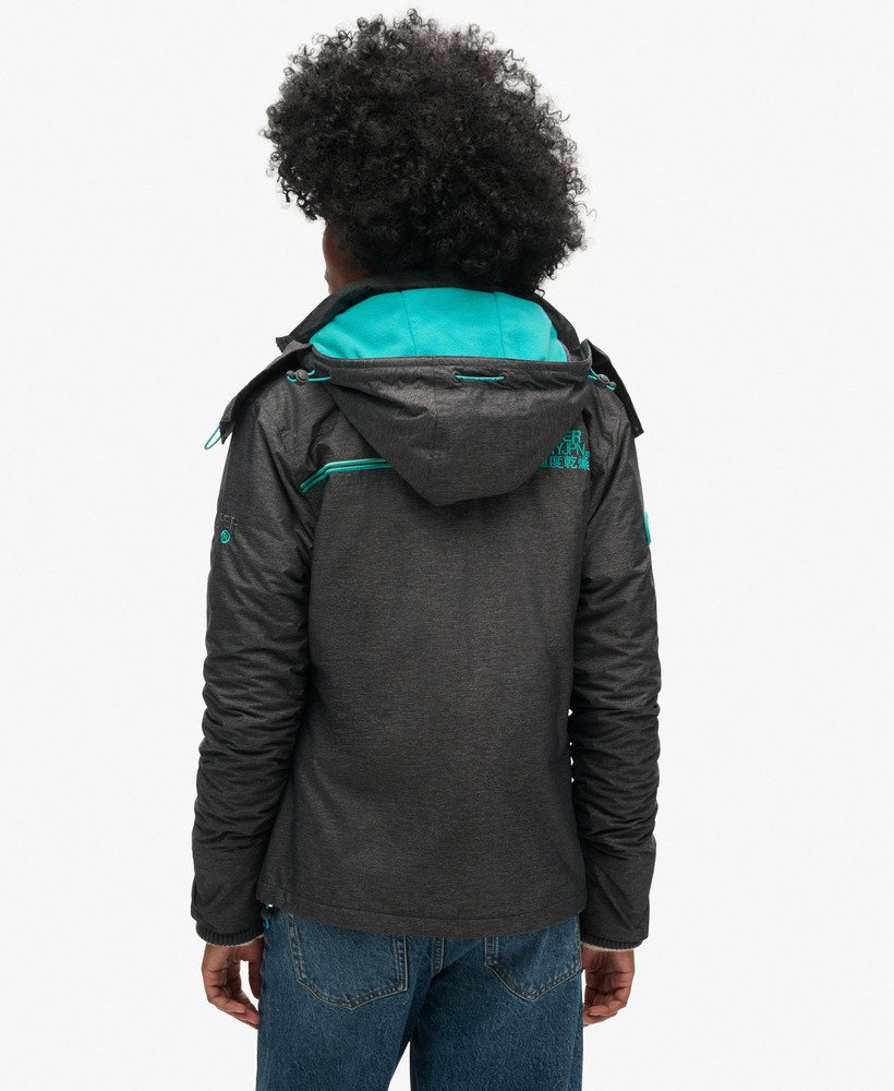 kurtka wiatrówka pop zip arctic sd-windcheater z kapturem w kolorze średnio grafitowymchłodnej zieleni