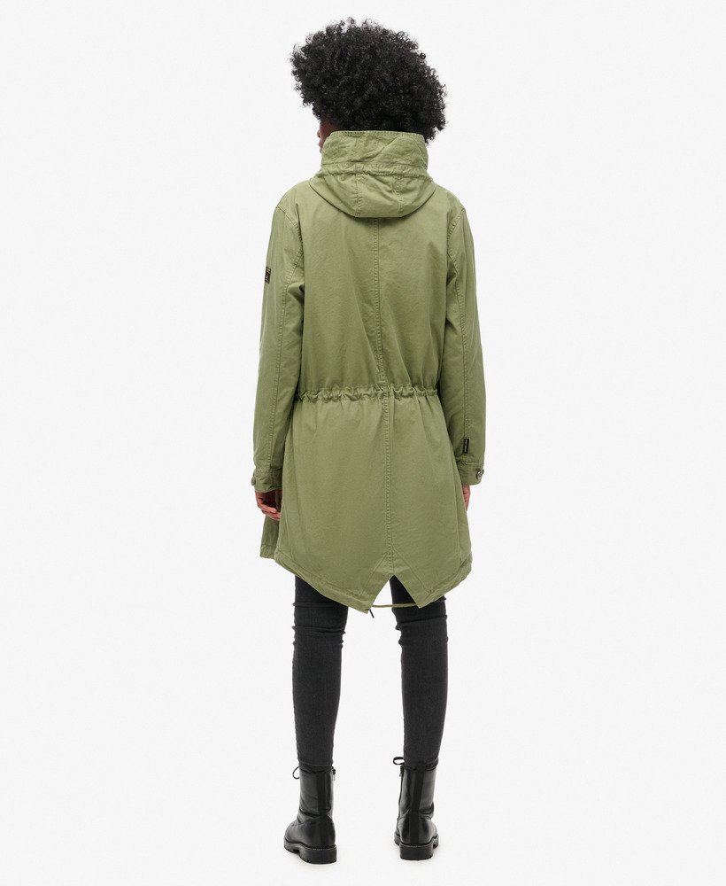 parka polowa vintage w kolorze khaki vintage