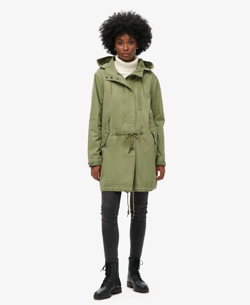 parka polowa vintage w kolorze khaki vintage