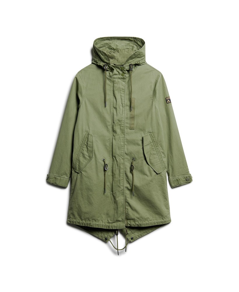 parka polowa vintage w kolorze khaki vintage