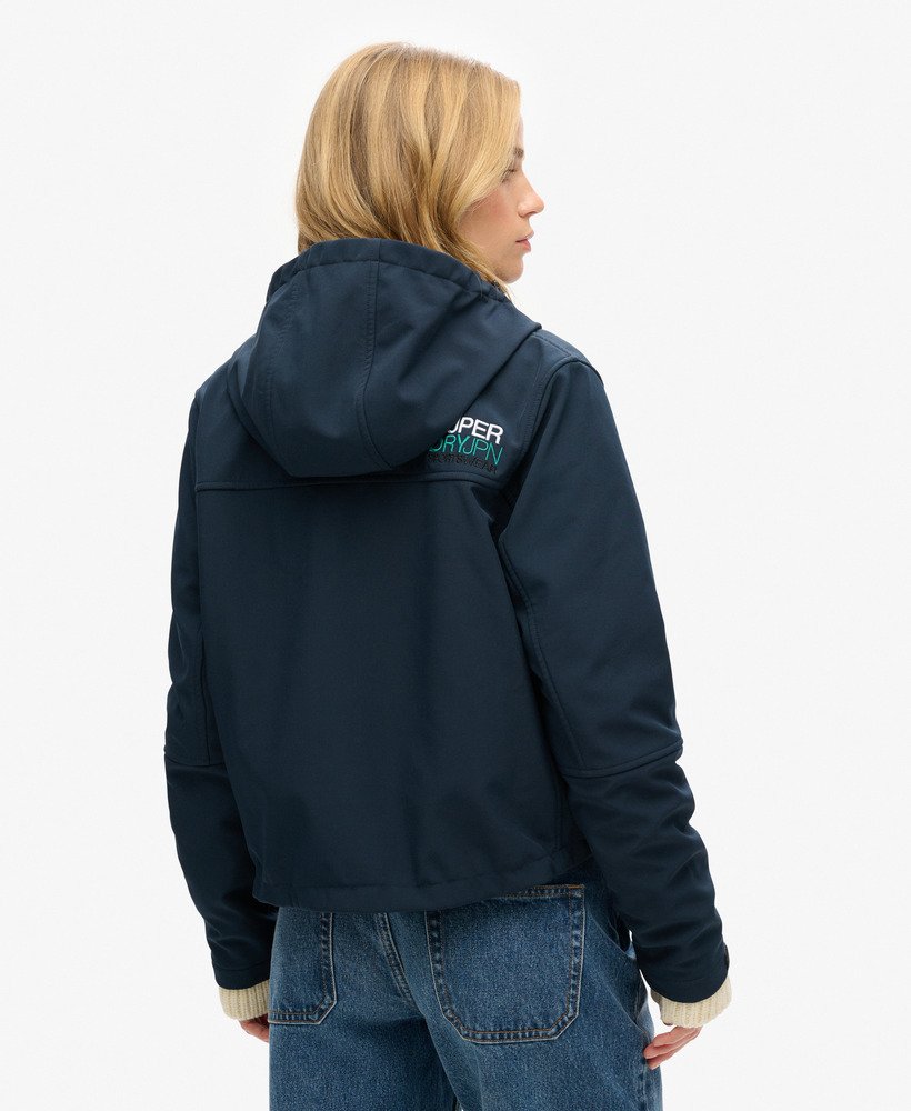 kurtka softshell z kapturem code trekker w kolorze eclipse navy
