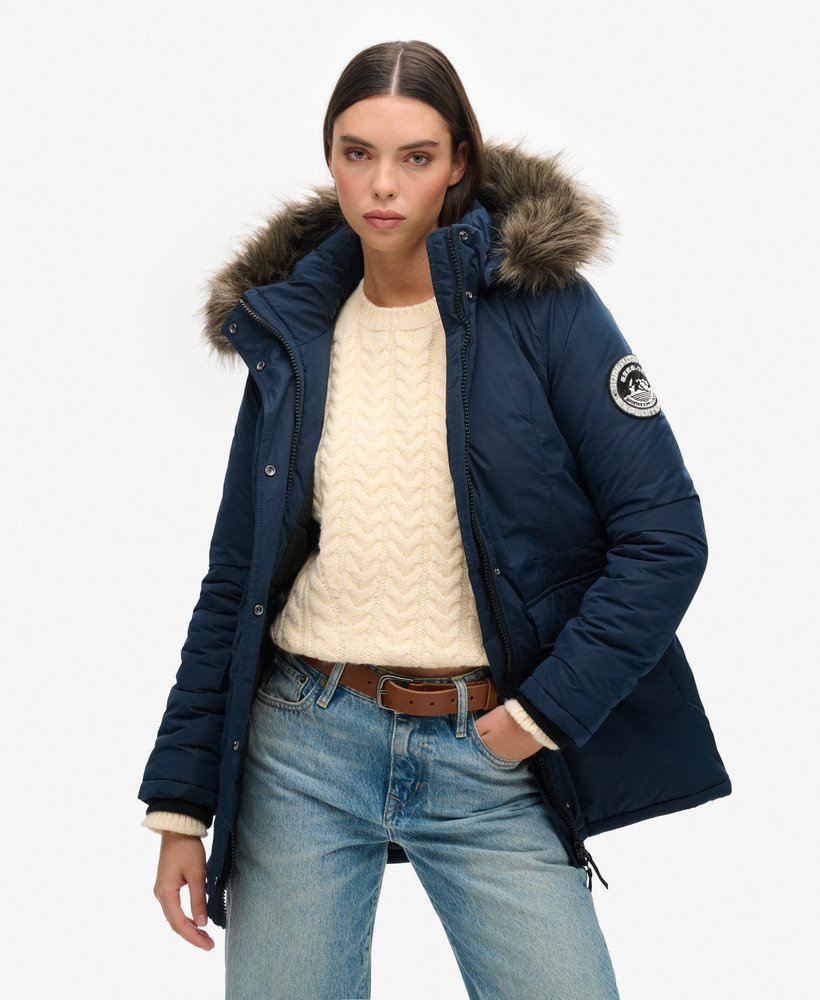 kurtka parka ashley everest w kolorze eclipse navy