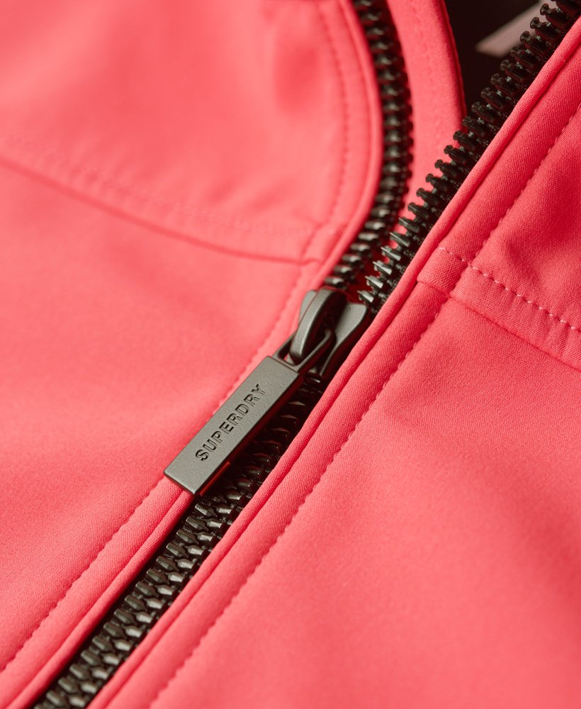 kurtka softshell z kapturem code trekker w kolorze active pink
