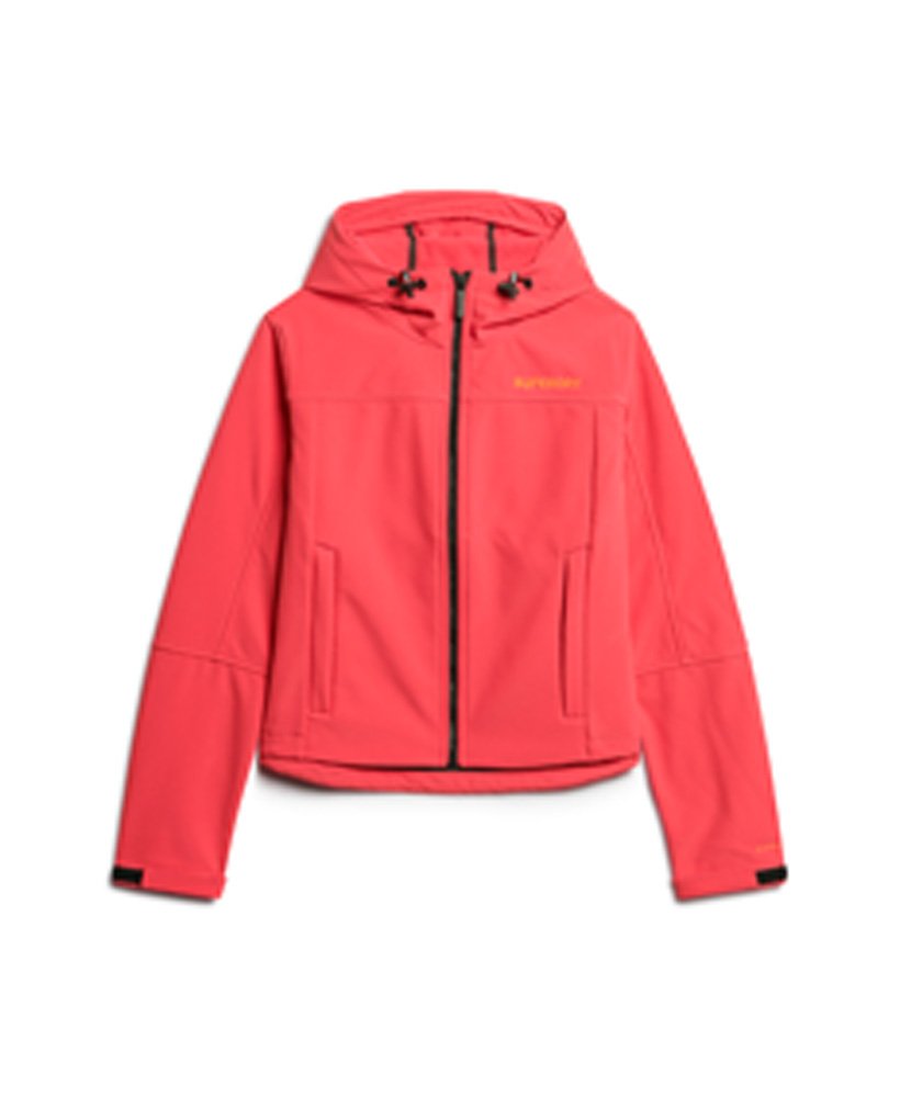 kurtka softshell z kapturem code trekker w kolorze active pink
