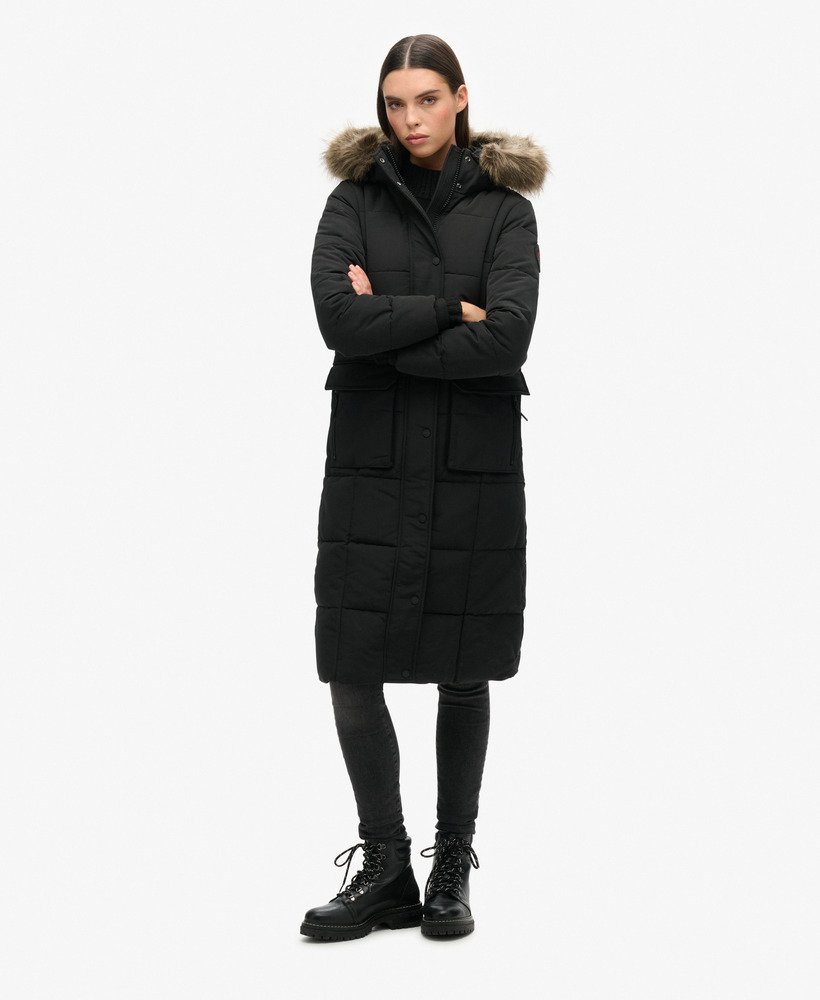 kurtka puchowa everest longline w kolorze jet black