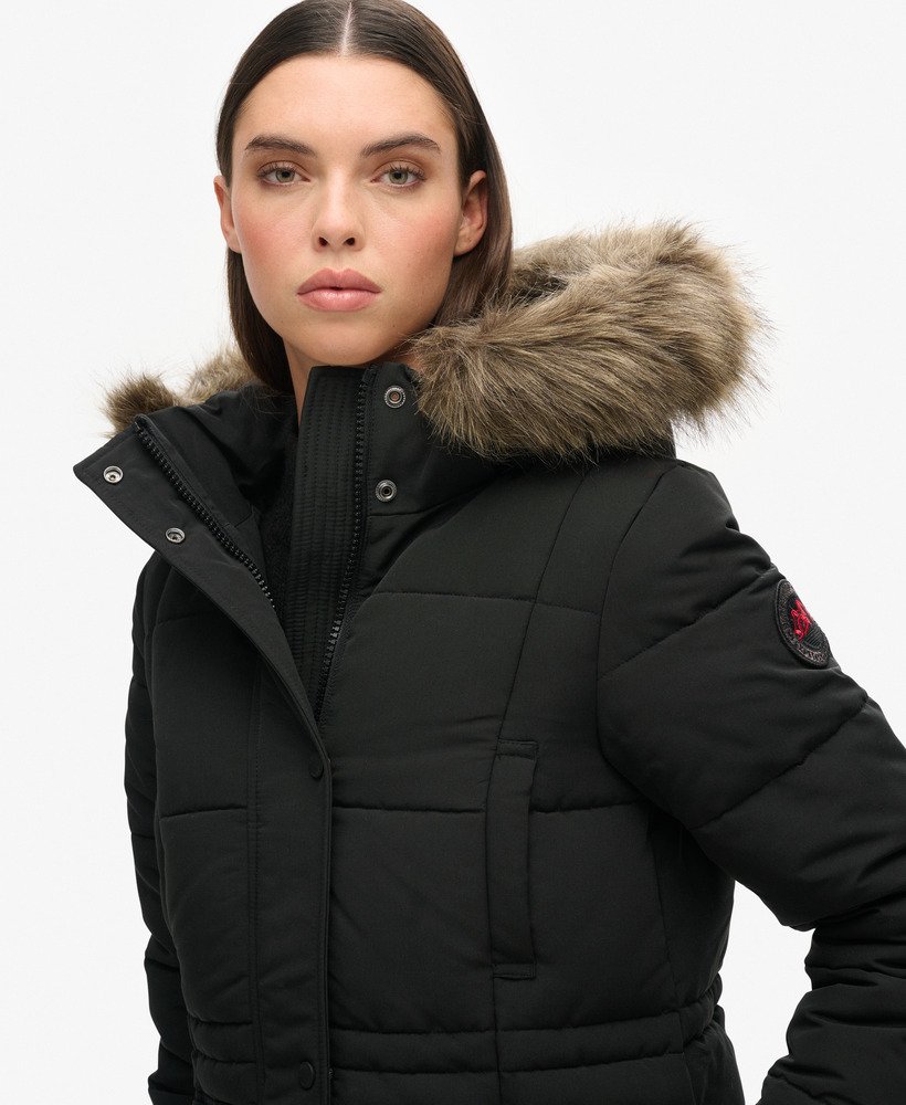kurtka puchowa everest longline w kolorze jet black