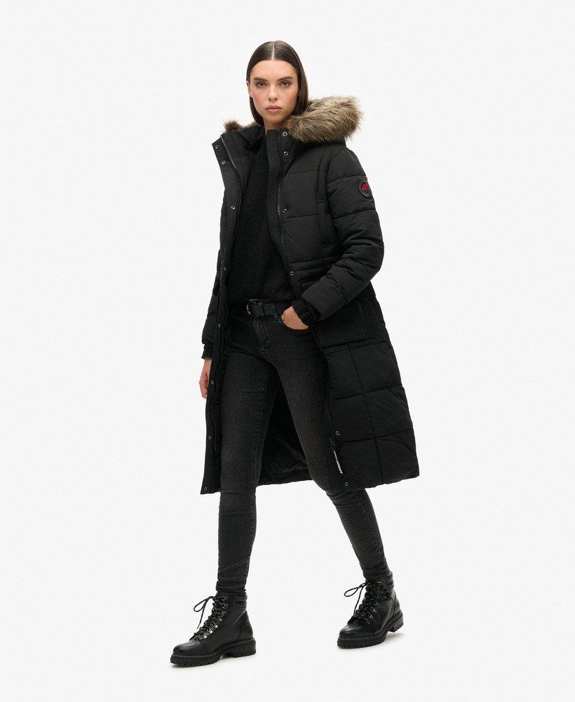 kurtka puchowa everest longline w kolorze jet black