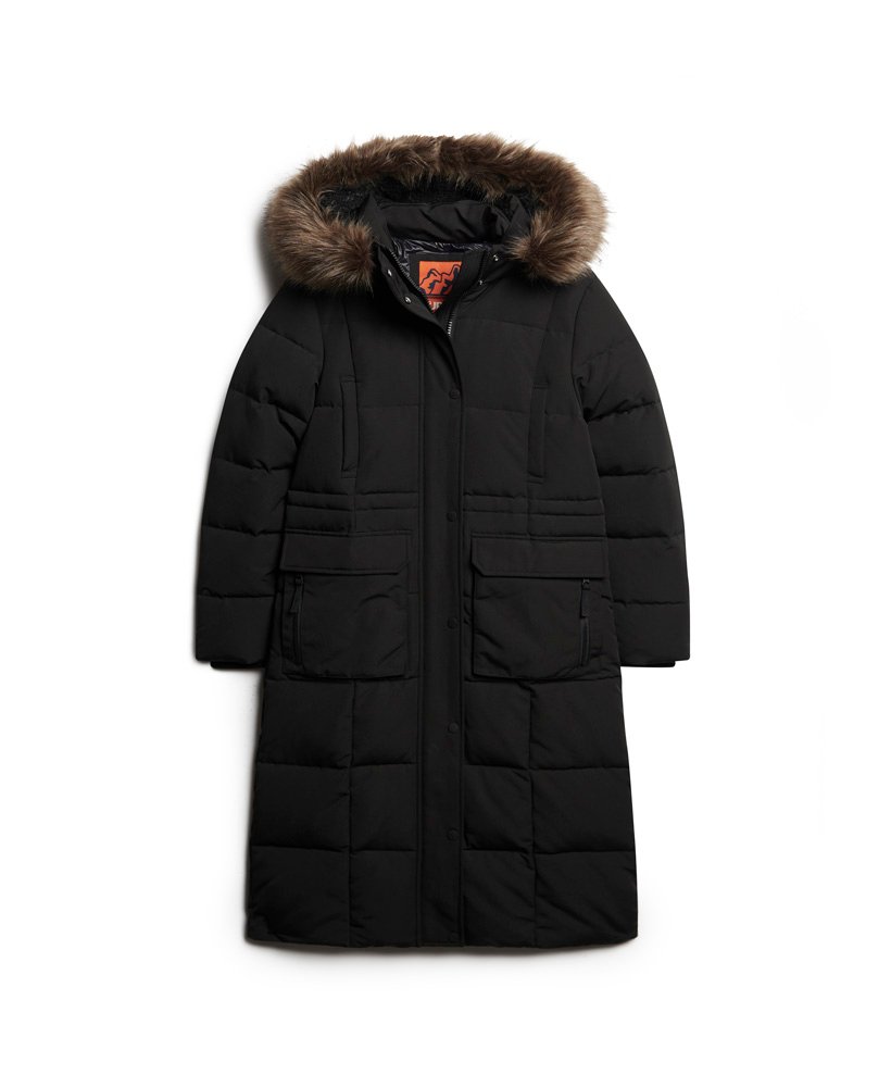 kurtka puchowa everest longline w kolorze jet black