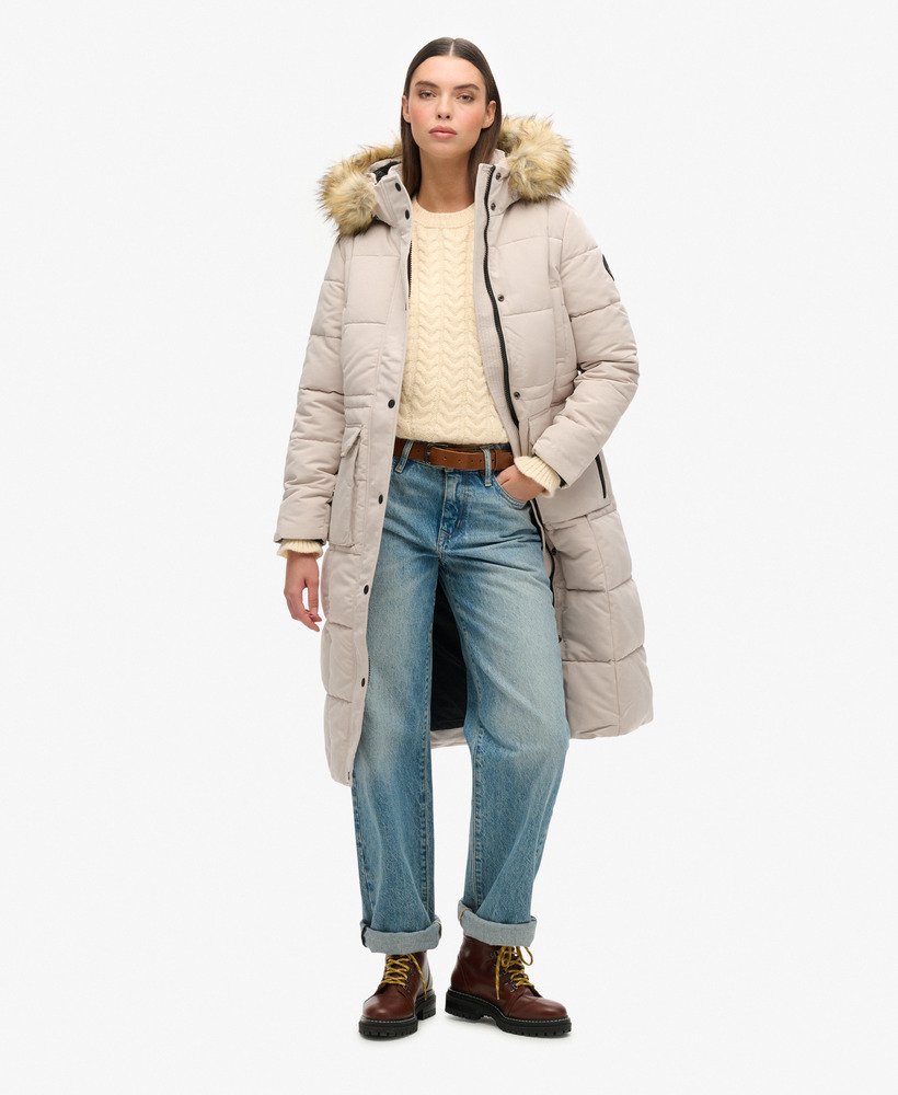 kurtka puchowa everest longline w kolorze chateau gray