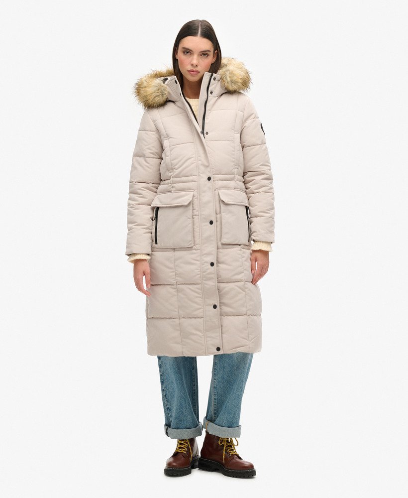 kurtka puchowa everest longline w kolorze chateau gray