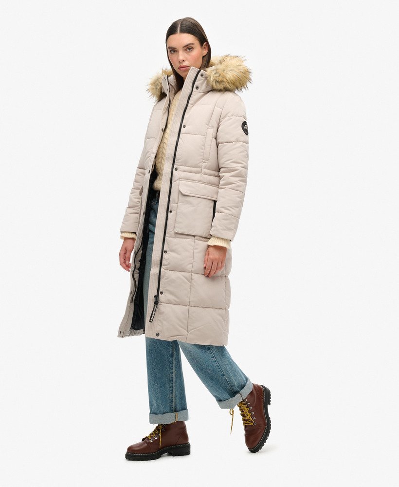 kurtka puchowa everest longline w kolorze chateau gray