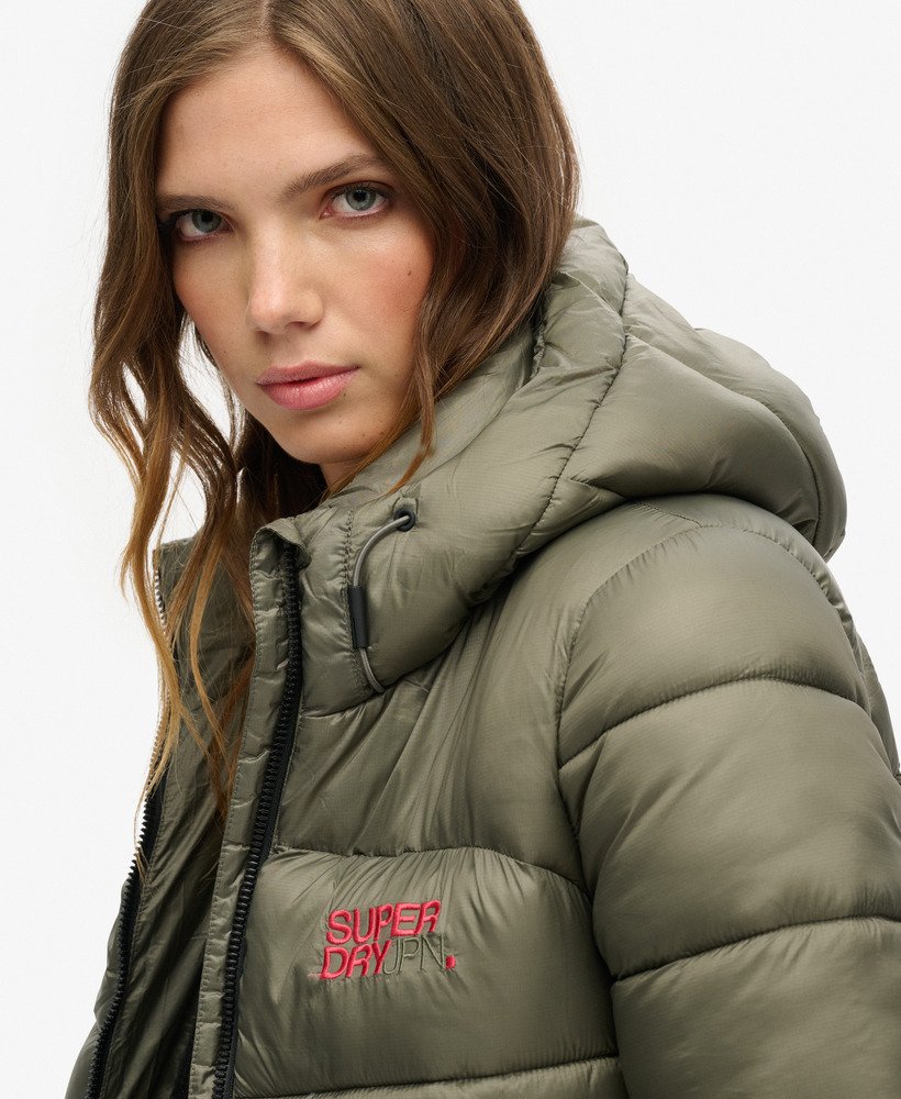 kurtka pikowana typu bomber w kolorze dusty olive