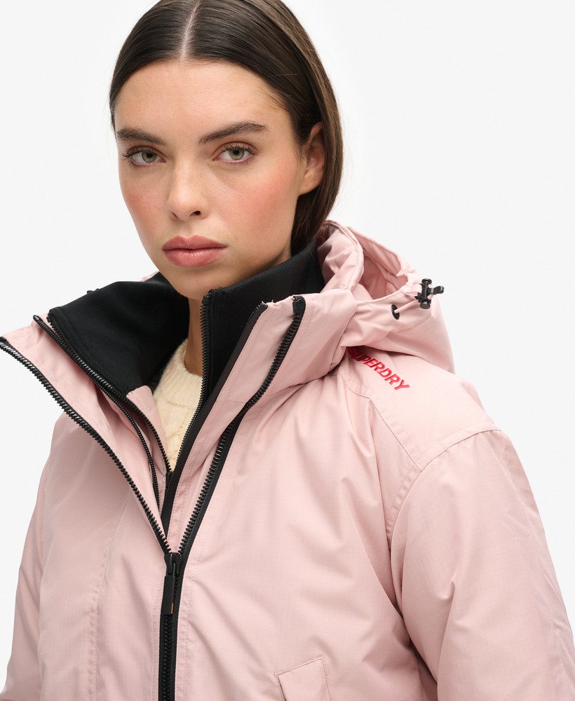 kurtka wiatrówka code sd w kolorze vintage blush pink