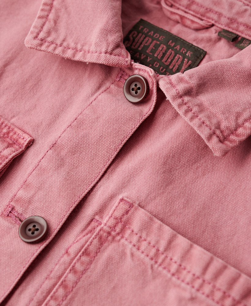 kurtka robocza z czterema kieszeniami w kolorze dusty rose