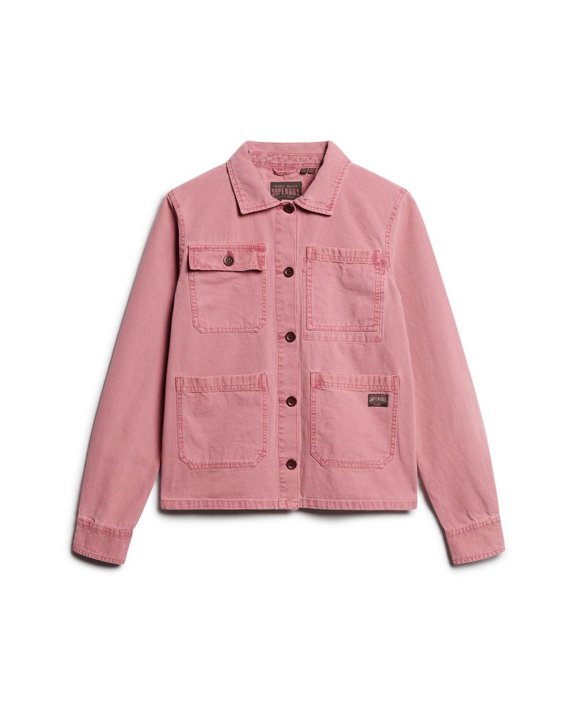 kurtka robocza z czterema kieszeniami w kolorze dusty rose