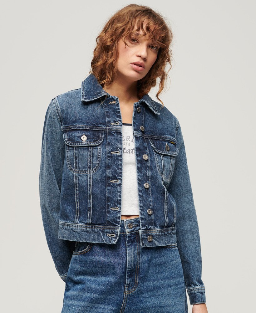 kurtka jeansowa typu trucker w kolorze beverley blue