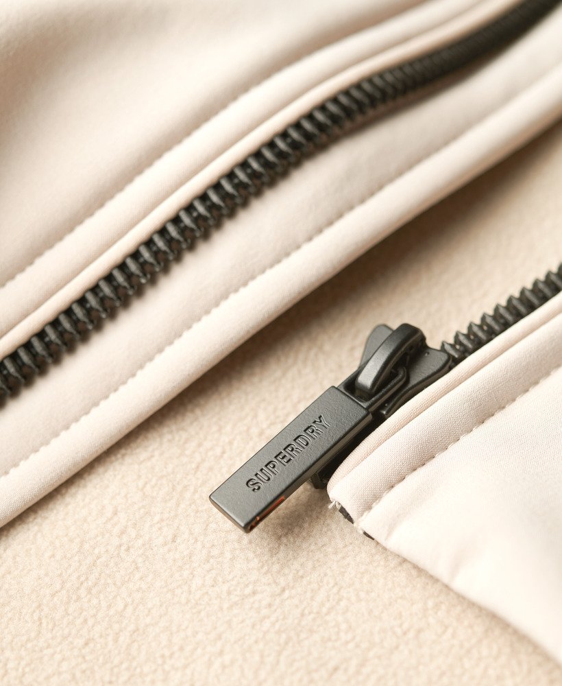 kurtka trekker z kapturem soft shell w kolorze chateau gray
