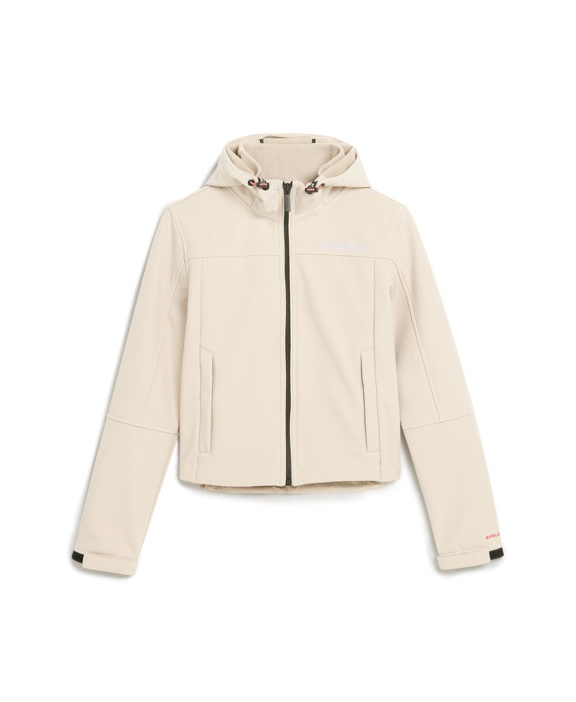 kurtka trekker z kapturem soft shell w kolorze chateau gray