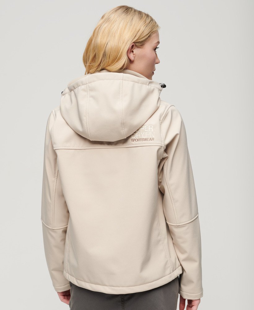 kurtka typu softshell z kapturem w kolorze chateau grey