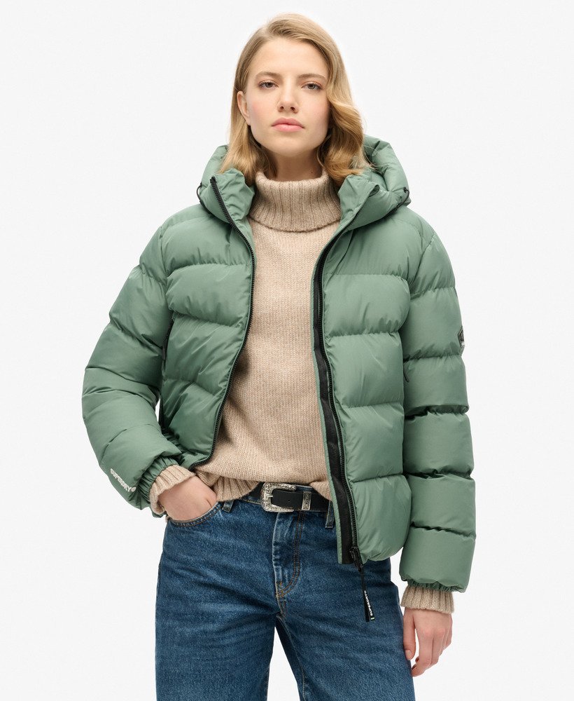 kurtka sportowa z kapturem w kolorze laurel khaki