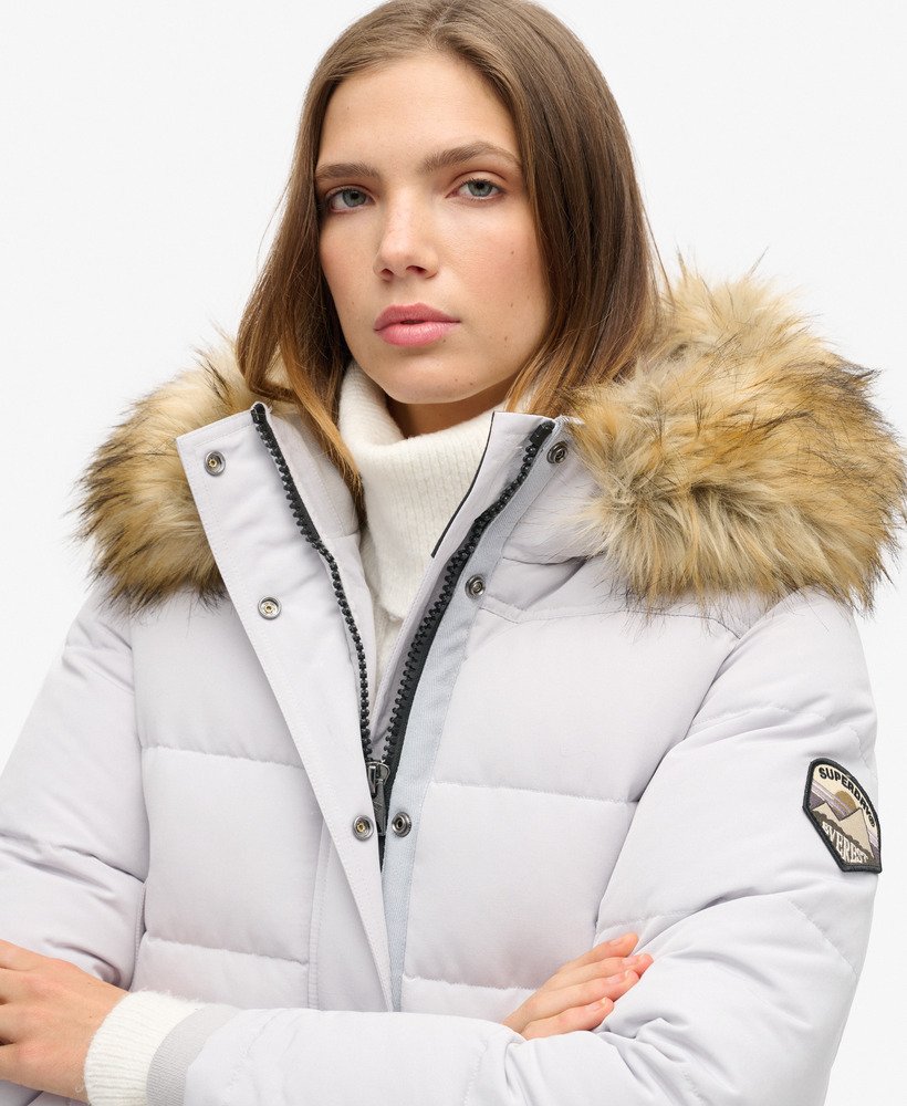 kurtka typu bomber z kapturem everest w kolorze moonlight grey