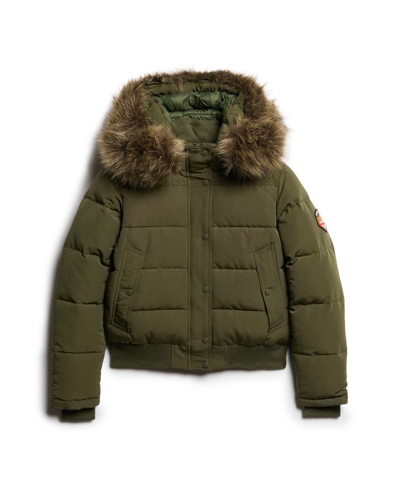 kurtka bomberka z kapturem everest w kolorze khaki