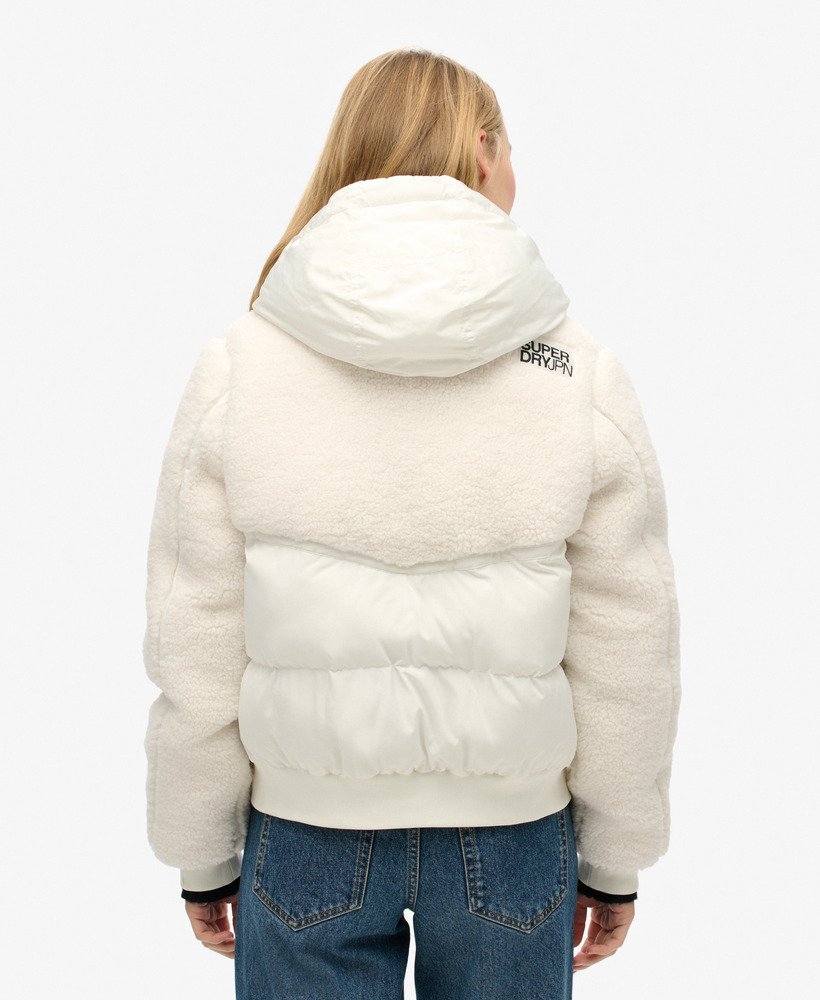 kurtka hybrydowa everest bomber w kolorze off white