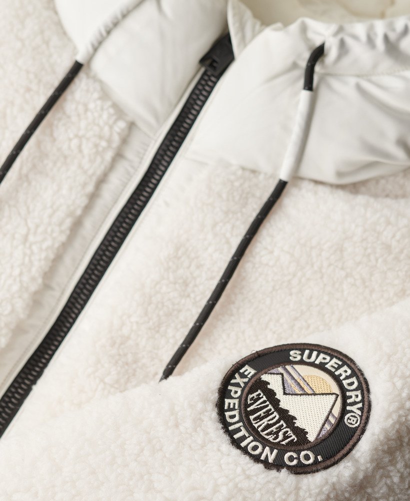 kurtka hybrydowa everest bomber w kolorze off white