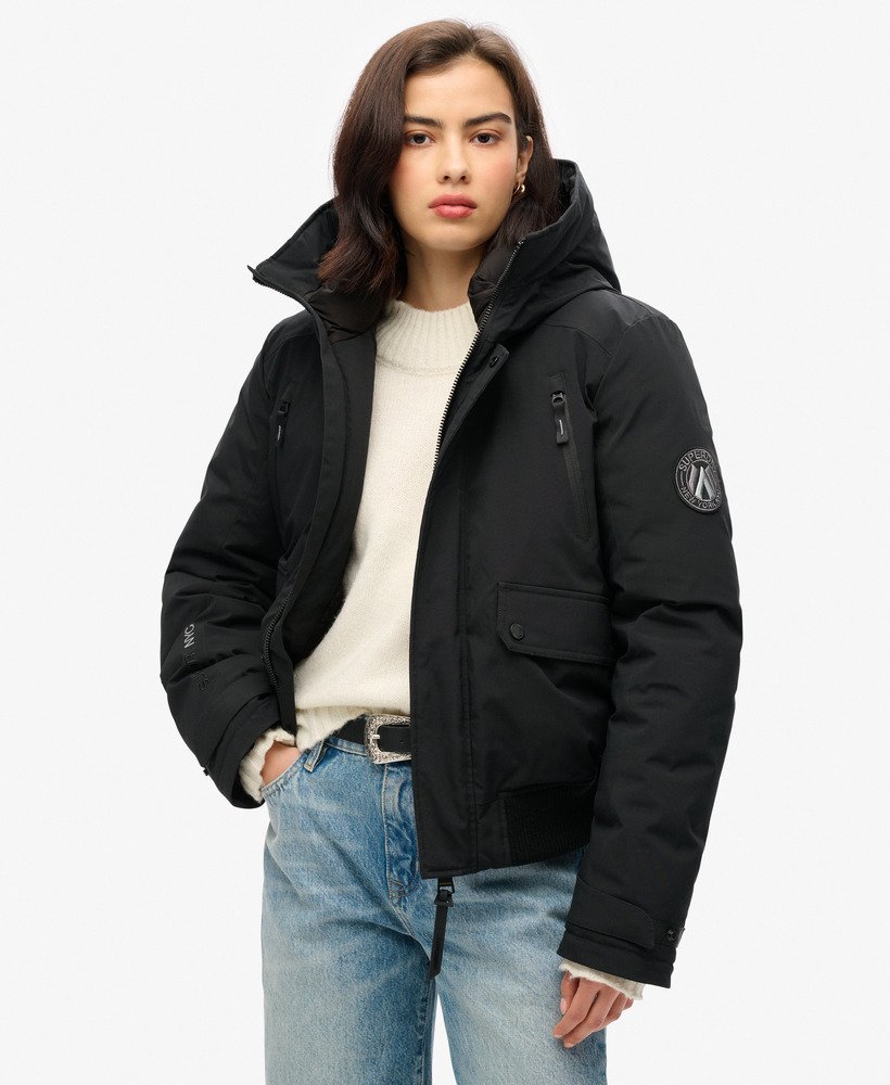 kurtka typu bomber city padded w kolorze czarnym