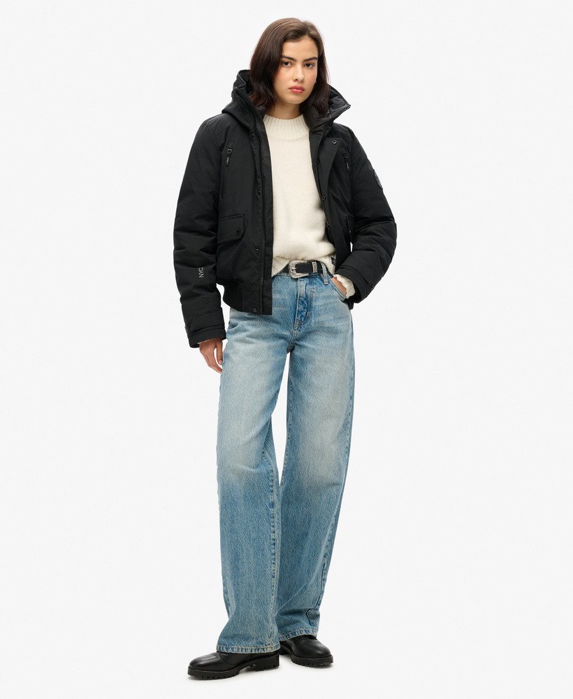 kurtka typu bomber city padded w kolorze czarnym