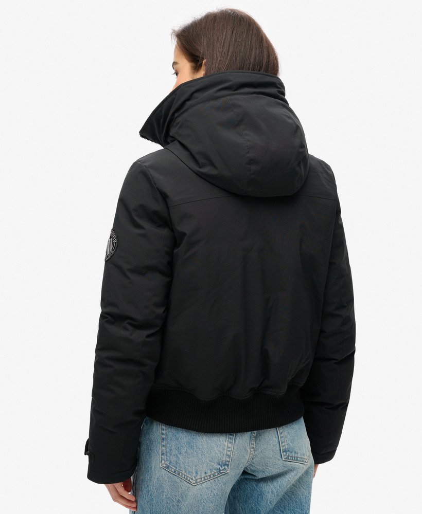 kurtka typu bomber city padded w kolorze czarnym