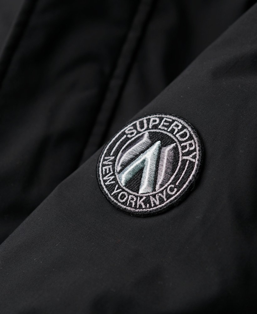 kurtka typu bomber city padded w kolorze czarnym
