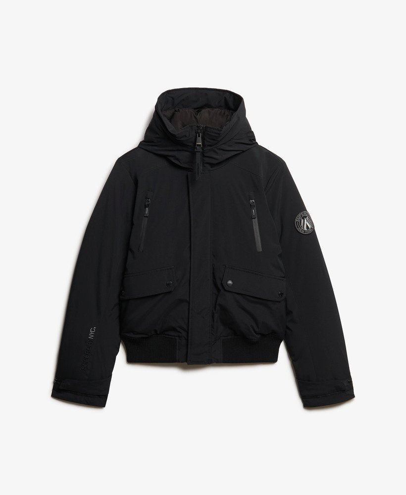 kurtka typu bomber city padded w kolorze czarnym