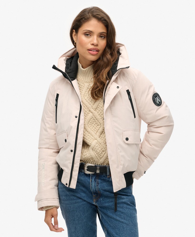 kurtka typu bomber city padded w kolorze złamanej szarości