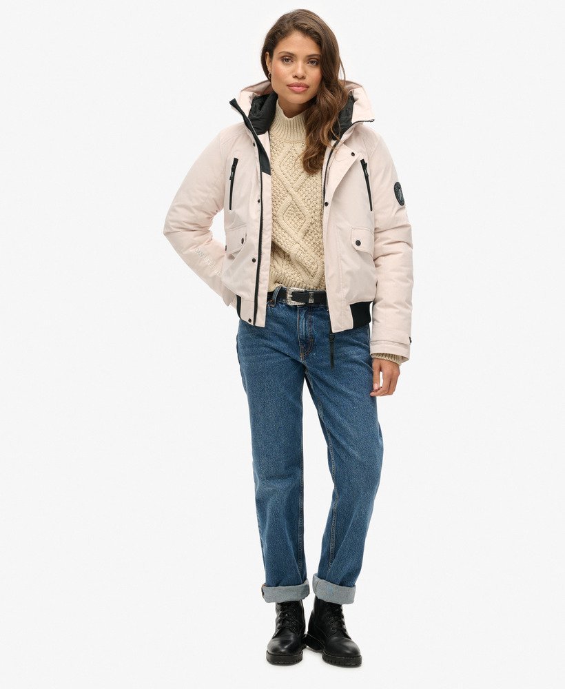 kurtka typu bomber city padded w kolorze złamanej szarości