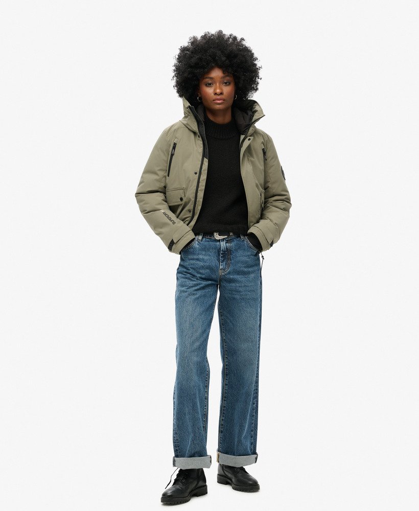 kurtka typu bomber city padded w kolorze oliwkowej zieleni