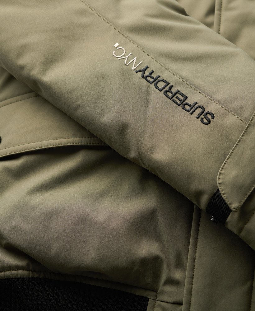 kurtka typu bomber city padded w kolorze oliwkowej zieleni