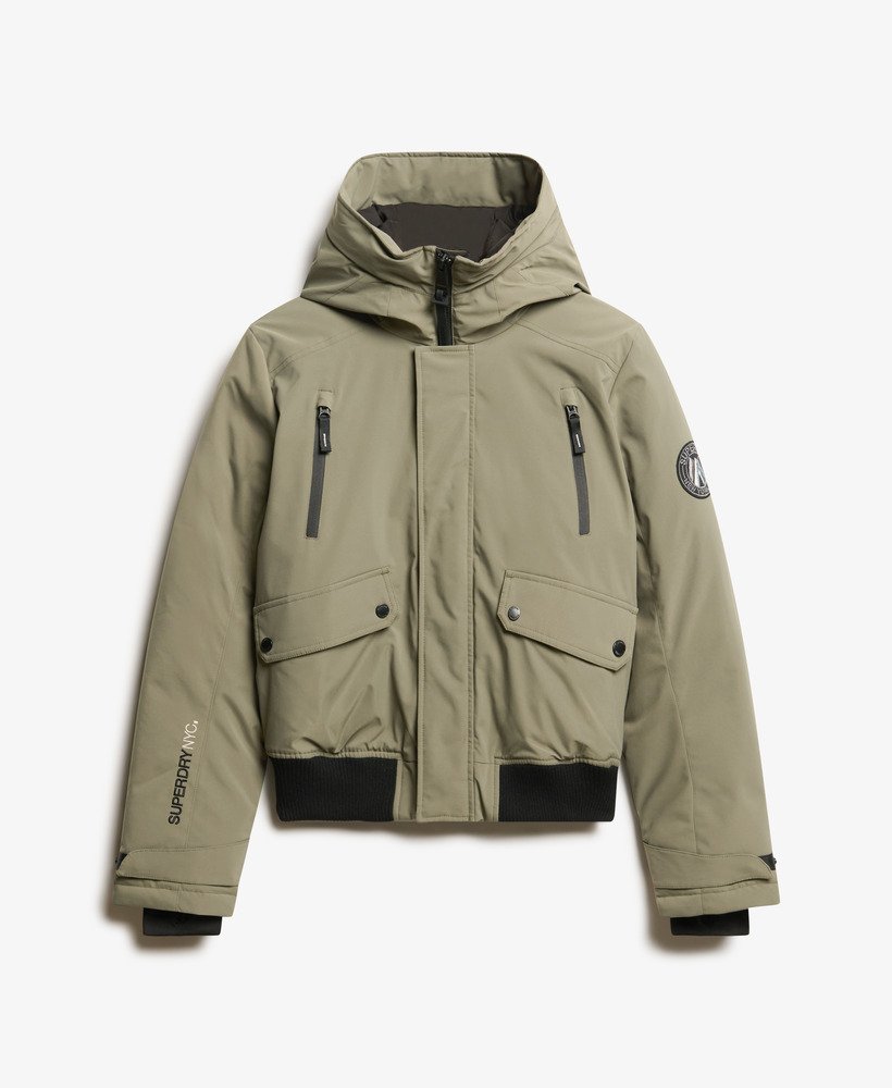 kurtka typu bomber city padded w kolorze oliwkowej zieleni