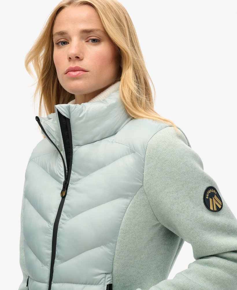 kurtka hybrydowa storm knit w kolorze purytańskim