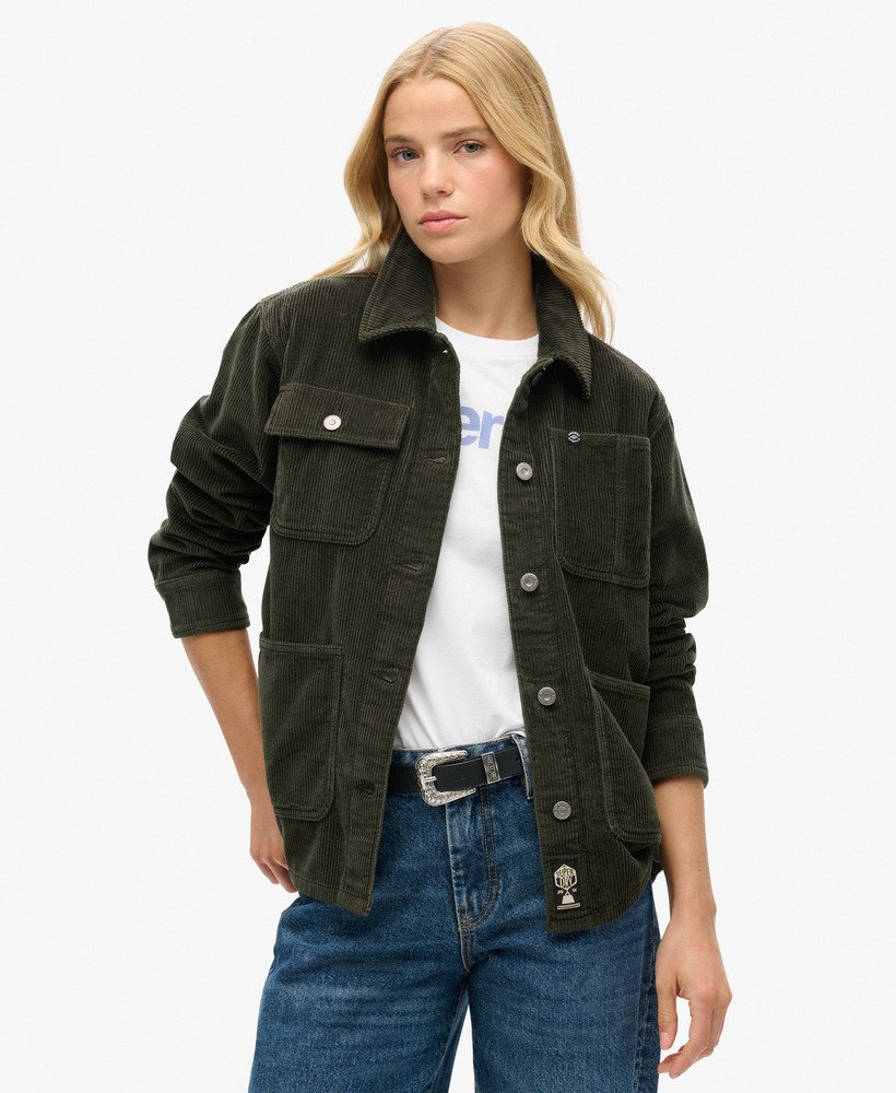 kurtka sztruksowa w kolorze khaki