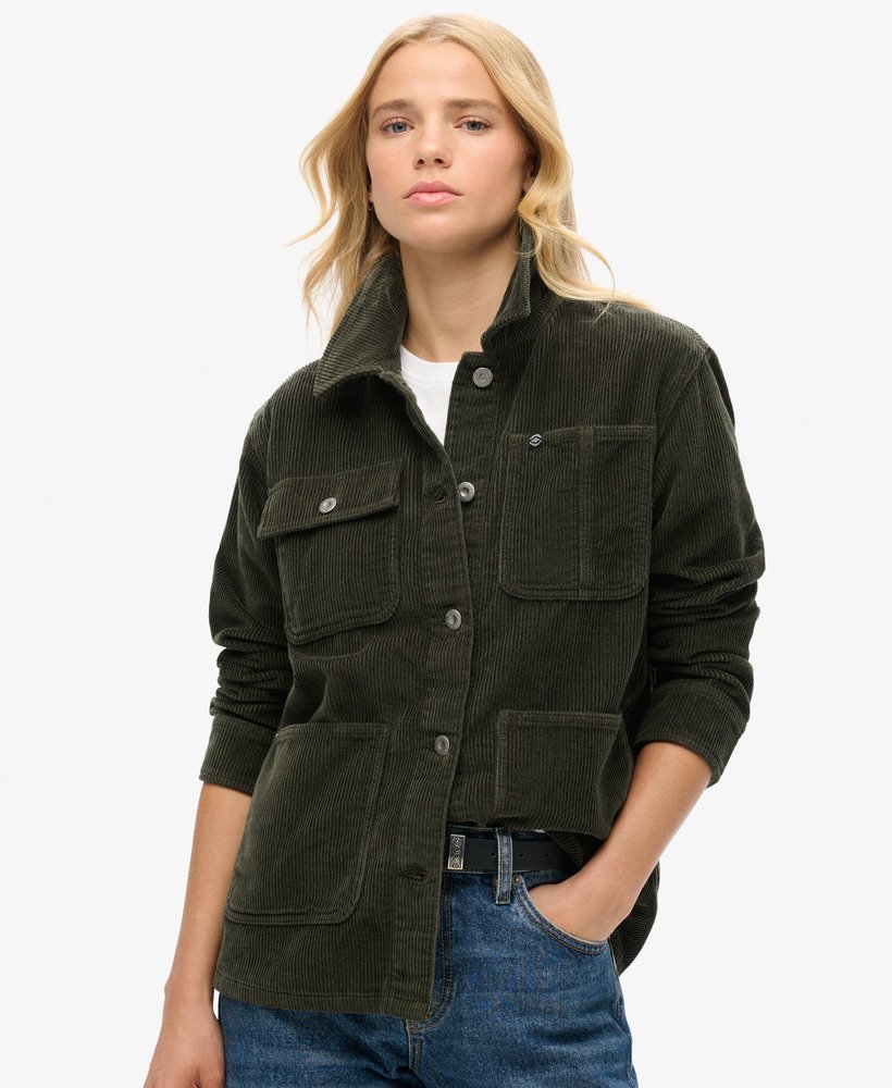 kurtka sztruksowa w kolorze khaki