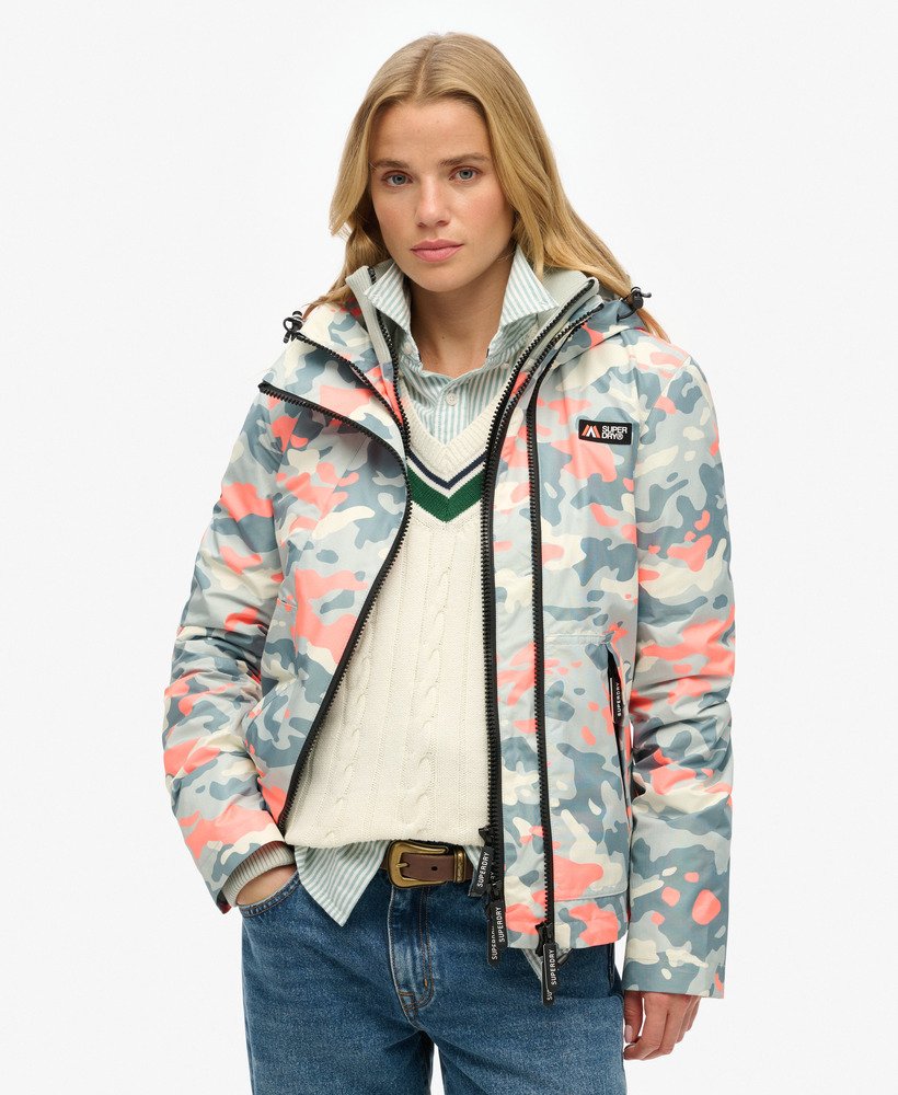 kurtka wiatrówka z kapturem mountain w kolorze puritan grey camo