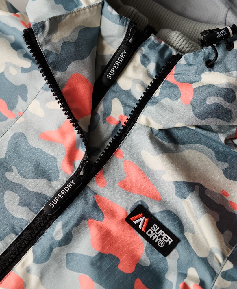 kurtka wiatrówka z kapturem mountain w kolorze puritan grey camo